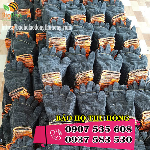 sản xuất bao tay len xám đen 80g giá rẻ