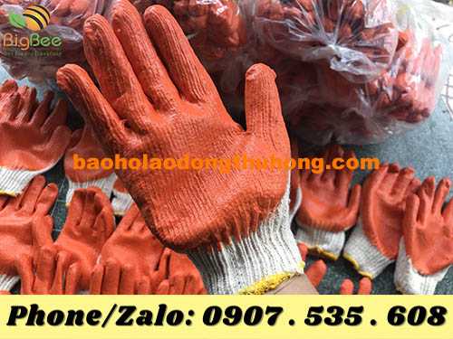 sản xuất và phân phối bao tay len nhúng nhựa cao su màu