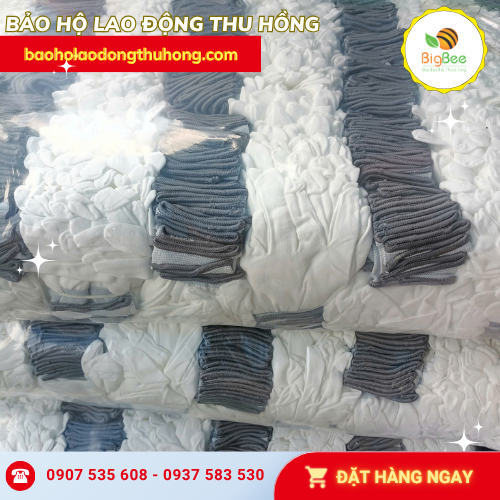 Sỉ găng tay thun kim 13 màu trắng giá rẻ tận xưởng Sỉ găng tay thun kim 13 màu trắng giá rẻ tận xưởng