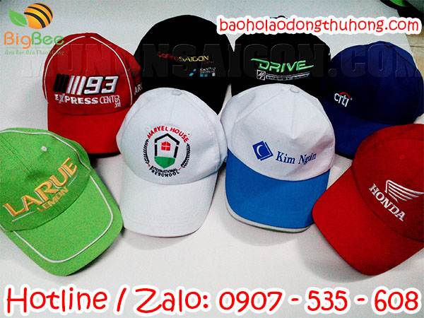 sỉ nón kết kaki in, thêu logo giá rẻ