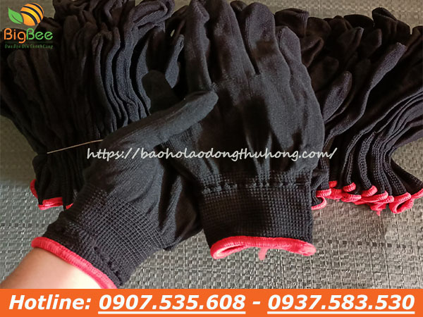 Sỉ rẻ bao găng tay thun kim 13 màu đen tại TPHCM