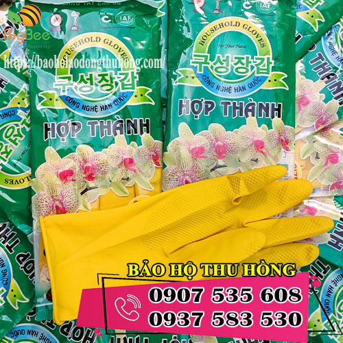 Sỉ rẻ găng tay cao su Hợp Thành chống hóa chất