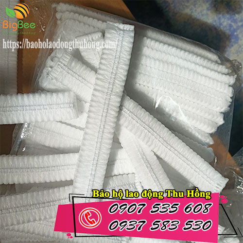 Sỉ rẻ mũ côn sâu trùm bao tóc màu trắng tại TPHCM