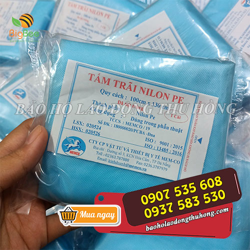 Tấm trải nylon màu xanh Tấm trải nylon màu xanh