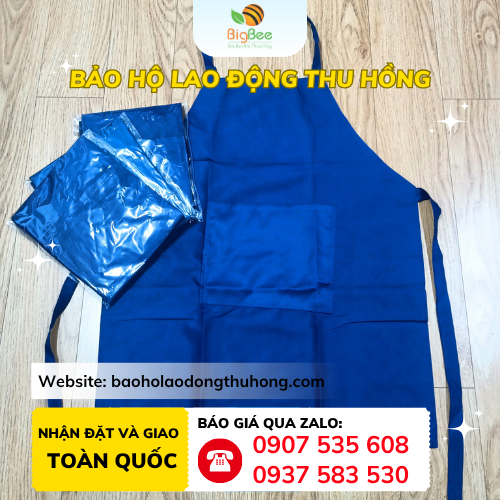 Tạp dề bếp có túi may sẵn tiện lợi Tạp dề bếp có túi may sẵn tiện lợi