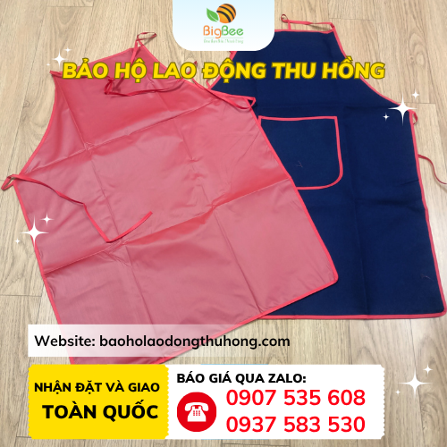 Tạp dề bếp kaki 2 lớp chống thấm nước & dầu mỡ Tạp dề bếp kaki 2 lớp chống thấm nước & dầu mỡ