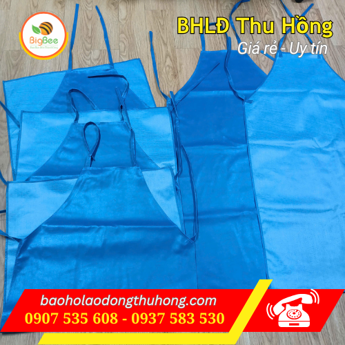 Tạp dề da PU may sẵn có dây cột tiện lợi Tạp dề da PU may sẵn có dây cột tiện lợi