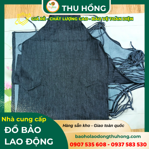 Tạp dề jean xanh đen Tạp dề jean xanh đen