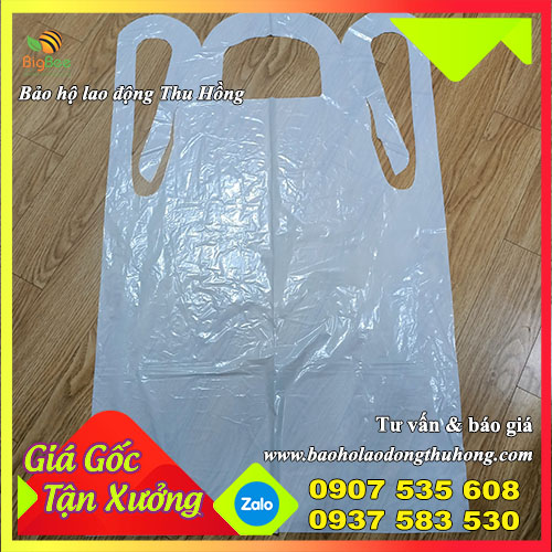 Tạp dề nhựa PE dùng trong cơ sở y tế Tạp dề nhựa PE dùng trong cơ sở y tế