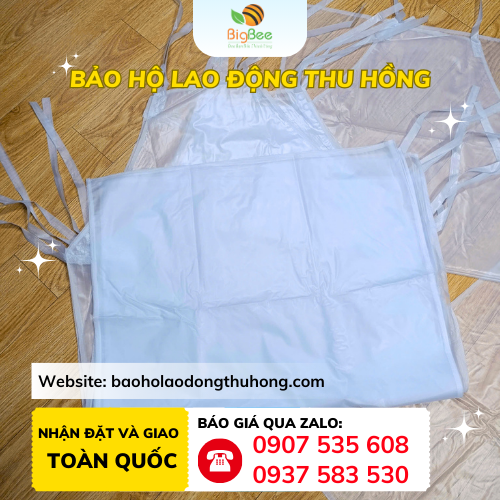 Tạp dề nhựa trong Tạp dề nhựa trong bảo hộ cho xưởng sản xuất