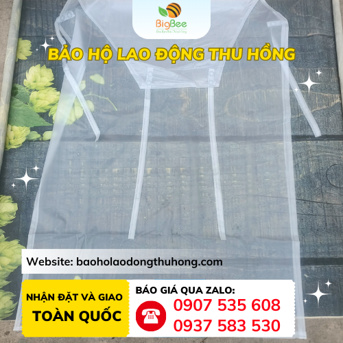 Tạp dề nhựa trong Tạp dề nhựa trong bền nhẹ, dễ vệ sinh, phù hợp nhiều ngành nghề