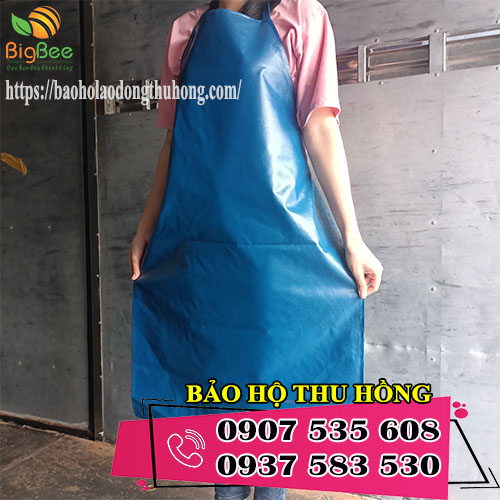 tạp dề nhựa xanh loại dày cho nam nữ