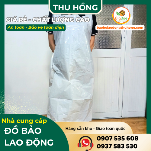 Tạp dề phòng sạch chống thấm hoá chất bảo vệ an toàn Tạp dề phòng sạch chống thấm hoá chất bảo vệ an toàn