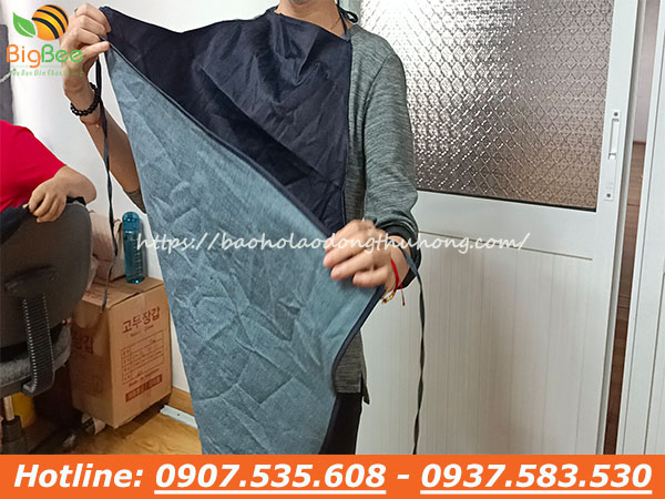 Tạp dề vải Jean trơn giá rẻ size nam nữ