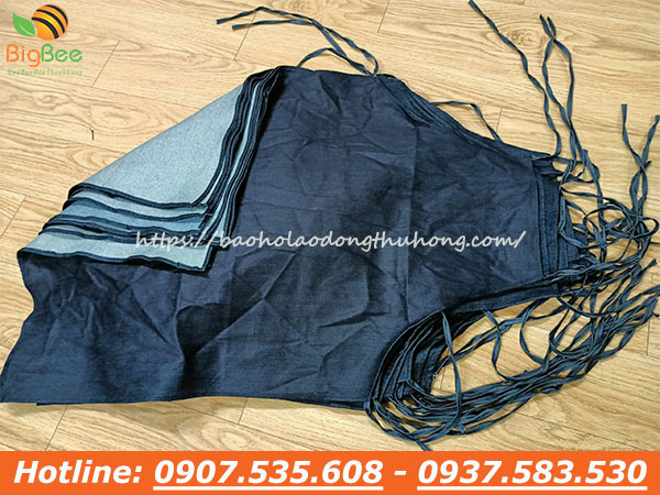 Tạp dề vải Jean trơn