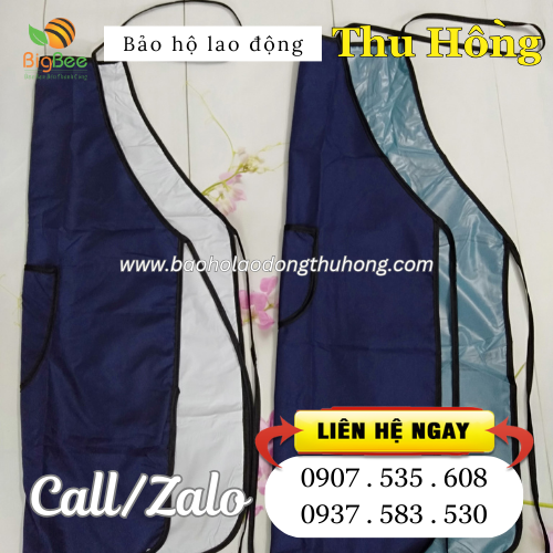 Tạp dề vải kaki có túi giá rẻ cho nữ