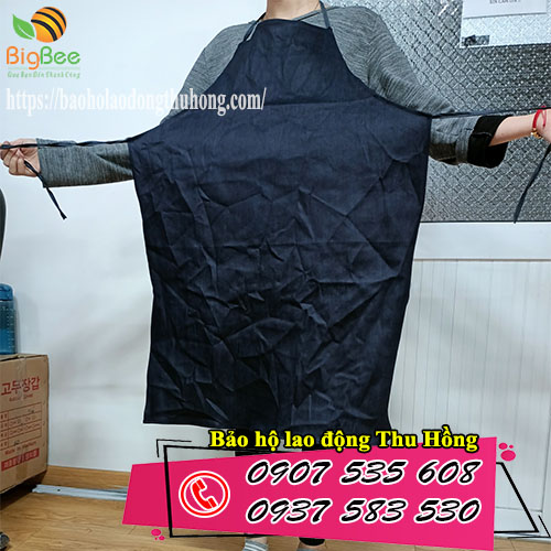 tạp dề yếm pha chế bằng vải jean giá rẻ