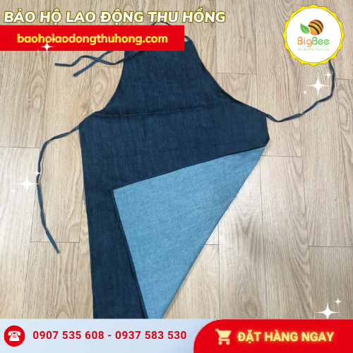 Tạp dề yếm xanh jean