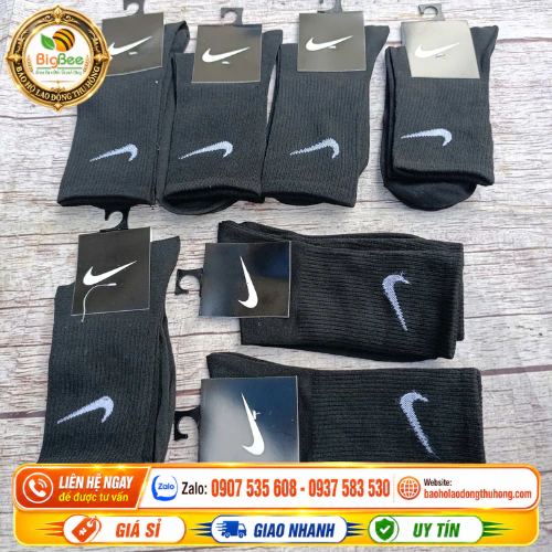 Tất nike đen khử mùi thấm hút mồ hôi Tất nike đen khử mùi thấm hút mồ hôi