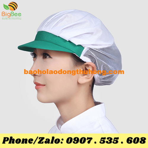 nón lưỡi trai xếp ly có lưới trắng có thiết kế như thế nào?