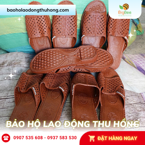Thu Hồng cung cấp dép tổ ong màu nâu đi trong nhà đủ cỡ Thu Hồng bán dép tổ ong màu nâu đi trong nhà giá rẻ cỡ L - XL