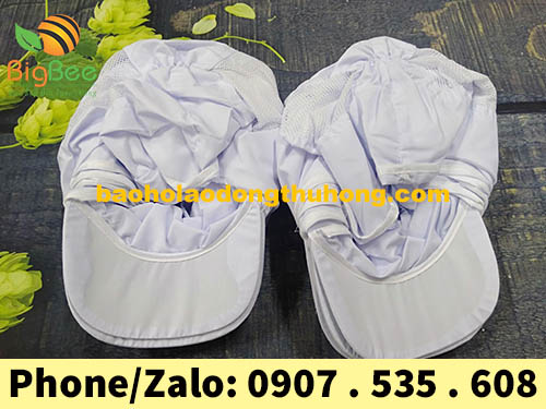 nón trắng trùm đầu thủy sản giá rẻ tại tphcm