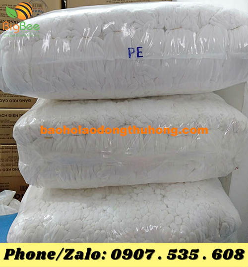 thu hồng bán rẻ găng tay vải trắng PE dùng trong hội nghị, event