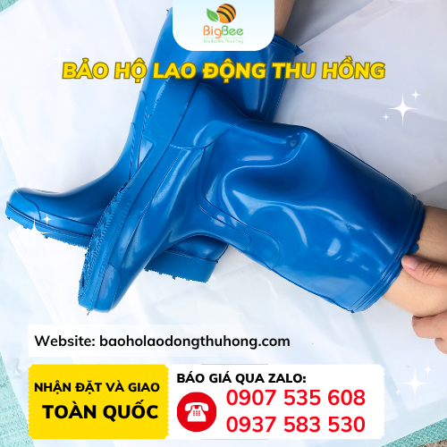 Ủng xanh TGP Thu Hồng bán ủng cao su TGP màu xanh freeship TPHCM
