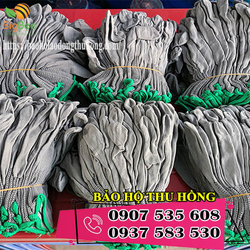 Thu Hồng chuyên bán găng tay vải thun mỏng màu xám tại TPHCM
