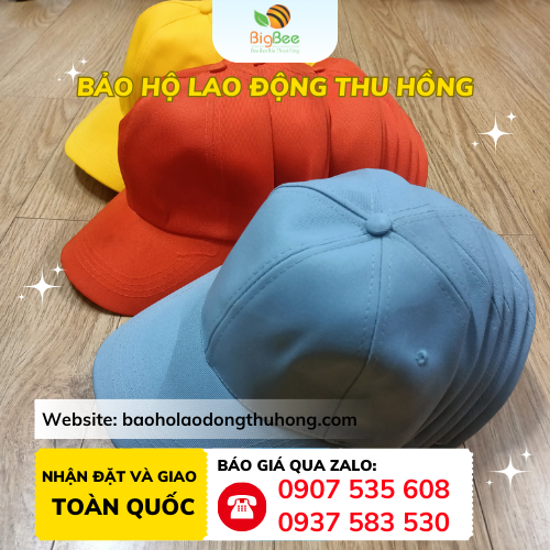 Mũ lưỡi trai trơn chất lượng tại Thu Hồng Thu Hồng chuyên bán mũ lưỡi trai trơn cho công nhân đóng gói TPHCM