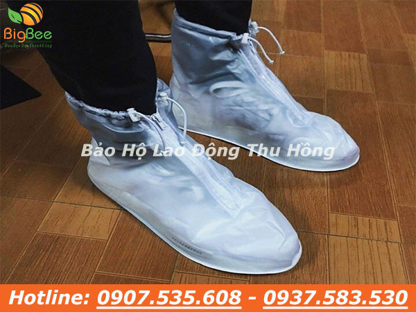 Thu Hồng chuyên bỏ sỉ bọc giày đi mưa cổ thấp có khóa kéo