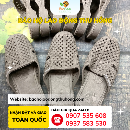 Thu Hồng chuyên cung cấp dép tổ ong bít mũi nhựa PVC uy tín