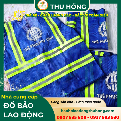 Thu Hồng chuyên sản xuất sỉ áo lưới phản quang in logo theo yêu cầu Thu Hồng chuyên sản xuất sỉ áo lưới phản quang in logo theo yêu cầu
