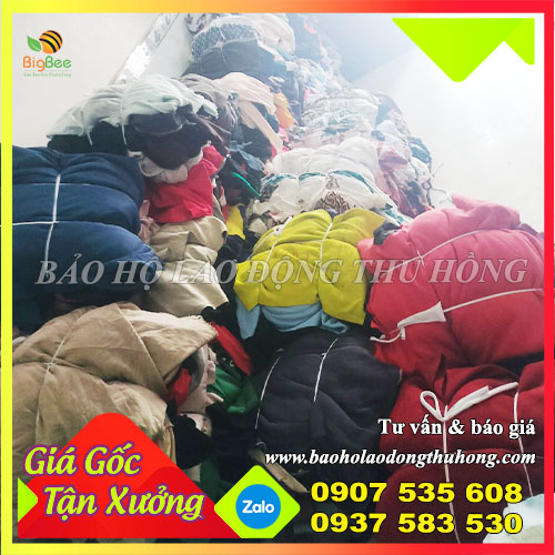 Thu Hồng chuyên sỉ 1000kg giẻ lau máy đủ màu Thu Hồng chuyên sỉ 1000kg giẻ lau máy đủ màu