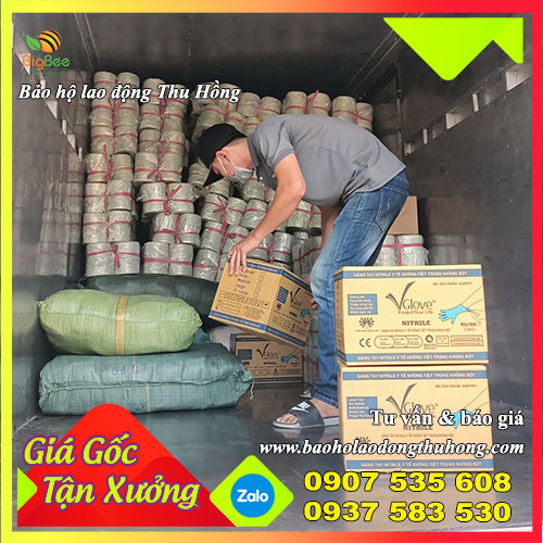 Thu Hồng chuyên sỉ găng tay Vglove Ntrile màu xanh không bột tại TPHCM Thu Hồng chuyên sỉ găng tay Vglove Ntrile màu xanh không bột tại TPHCM