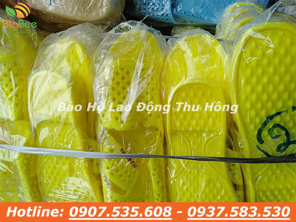 sỉ rẻ dép nhựa tổ ong dày màu vàng size nam