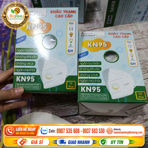 Thu Hồng cung cấp khẩu trang Skylight KN95 có van giá rẻ Thu Hồng cung cấp khẩu trang Skylight KN95 có van giá rẻ