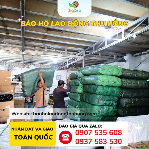 Thu Hồng liên tục xuất kho găng tay mỗi ngày Thu Hồng đi trăm bao găng tay len kem 100g hai viền đen tại kho