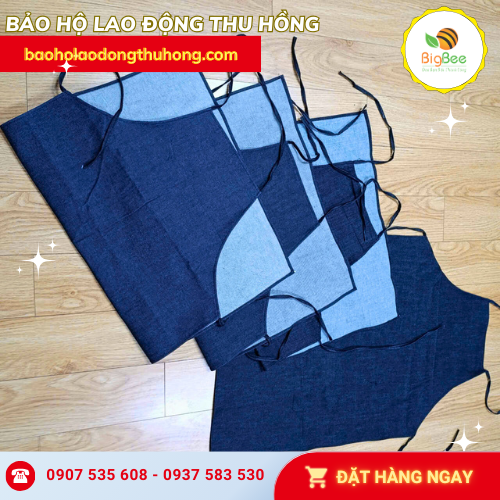 Thu Hồng phân phối tạp dề yếm xanh jean toàn quốc Thu Hồng phân phối tạp dề yếm xanh jean toàn quốc
