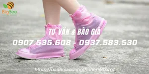 Bỏ sỉ bọc giày đi mưa cổ thấp có khóa kéo giá rẻ nhất