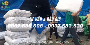 Giao miễn phí TPHCM bao tay len poly trắng 40g