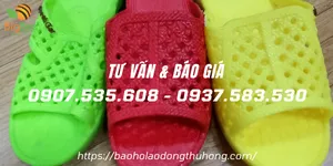 Kho sỉ rẻ dép lỗ tổ ong nhiều màu tại TPHCM