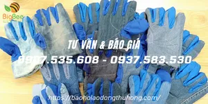 Nhà phân phối bao tay vải jean dày 2 lớp giá rẻ
