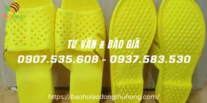 Sỉ rẻ dép nhựa tổ ong dày màu vàng size nam
