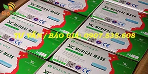 Khẩu trang y tế màu xanh 4 lớp giá đại lý rẻ ở Bình Chánh