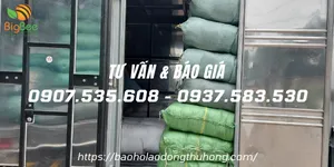 Giao 25 bao găng tay len xám đen đi An Giang