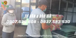 Giao sỉ bao tay len nhúng nhựa đỏ tại Phú Nhuận