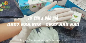 Bán sỉ rẻ găng tay y tế có bột, găng tay y tế Việt Nam