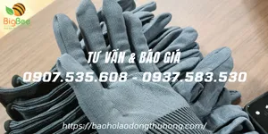 Giá bán sỉ găng tay vải thun xám cổ dài