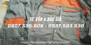 Quần áo bảo hộ công nhân giá sỉ rẻ, freeship TPHCM